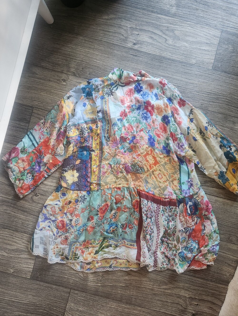 NWT Johnny Was Otti Tia Floral Patchwork Kimono Size Large - Picture 9 of 11